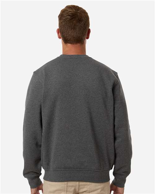 DRI DUCK 7202 Men's Granite Crewneck Pullover - Dark Oxford - model back