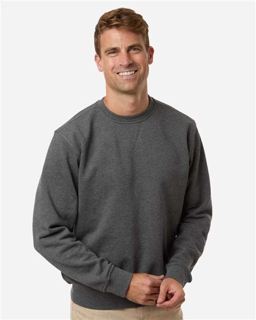 DRI DUCK 7202 Men's Granite Crewneck Pullover - Dark Oxford - model front