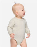 Rabbit Skins 3421 Infant Fleece Bodysuit - Natural Heather - model front