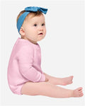 Rabbit Skins 3421 Infant Fleece Bodysuit - Pink - model side