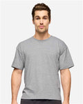 LAT 3520 Unisex Boxy Jersey Tee - Heather - model front