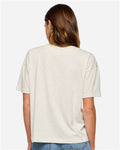 LAT 3520 Unisex Boxy Jersey Tee - Natural Heather - model back
