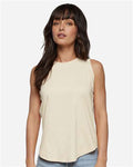 LAT 3592 Women's Relaxed Fine Jersey Tank - Natural - model front