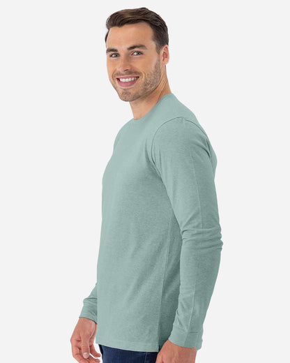 Classic Crew Long Sleeve T-Shirt in Seafoam, back view