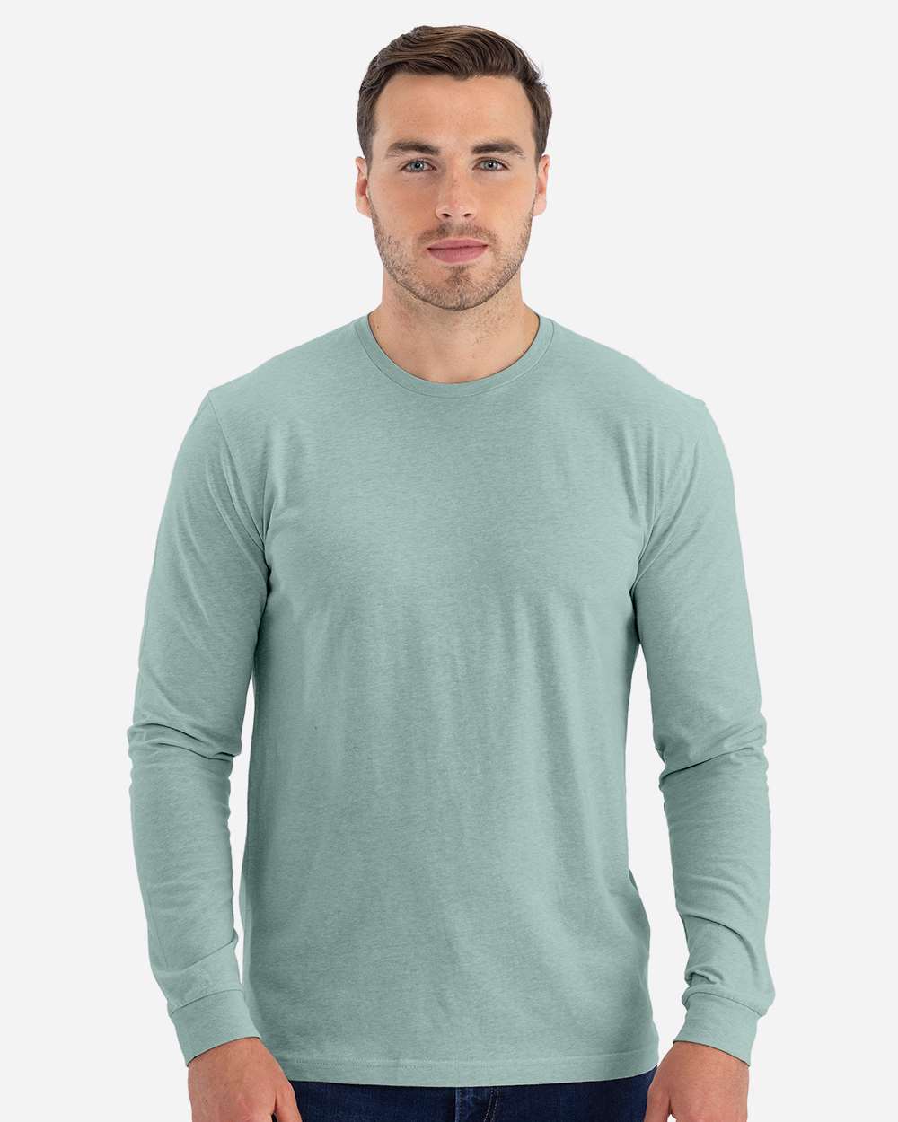 Classic Crew Long Sleeve T-Shirt in Redwood, back view