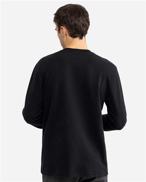 Next Level 8211 Unisex Ideal Thermal Long Sleeve T-Shirt - Black - model back