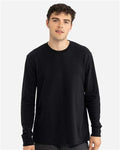 Next Level 8211 Unisex Ideal Thermal Long Sleeve T-Shirt - Black - model front