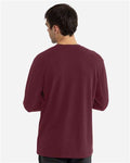 Next Level 8211 Unisex Ideal Thermal Long Sleeve T-Shirt - Maroon - model back