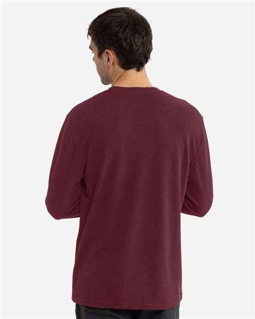 Next Level 8211 Unisex Ideal Thermal Long Sleeve T-Shirt - Maroon - model back