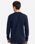 Next Level 8211 Unisex Ideal Thermal Long Sleeve T-Shirt - Midnight Navy - model back