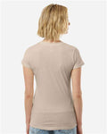 Tultex 213 Women's Fine Jersey Slim Fit T-Shirt - Sand - model back