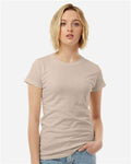 Tultex 213 Women's Fine Jersey Slim Fit T-Shirt - Sand - model front