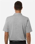 Paragon 162 Men's Bohemian Striped Heather Performance Polo - Black Heather - model back