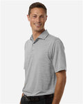 Paragon 162 Men's Bohemian Striped Heather Performance Polo - Black Heather - model side