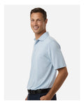 Paragon 162 Men's Bohemian Striped Heather Performance Polo - Carolina Heather - model side
