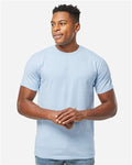 Tultex 290 Unisex Heavyweight Jersey T-Shirt - Baby Blue - model front