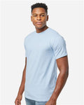 Tultex 290 Unisex Heavyweight Jersey T-Shirt - Baby Blue - model side