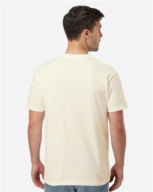 Tultex 290 Unisex Heavyweight Jersey T-Shirt - Natural - model back