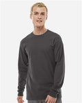 Tultex 291 Unisex Heavyweight Jersey Long Sleeve T-Shirt - Charcoal - model front