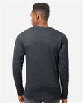 Tultex 291 Unisex Heavyweight Jersey Long Sleeve T-Shirt - Heather Graphite - model back