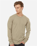 Tultex 291 Unisex Heavyweight Jersey Long Sleeve T-Shirt - Sand - model front