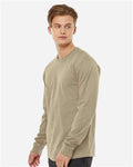Tultex 291 Unisex Heavyweight Jersey Long Sleeve T-Shirt - Sand - model side