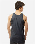 Tultex S105 Unisex Fine Jersey Tank Top - Heather Graphite - model back