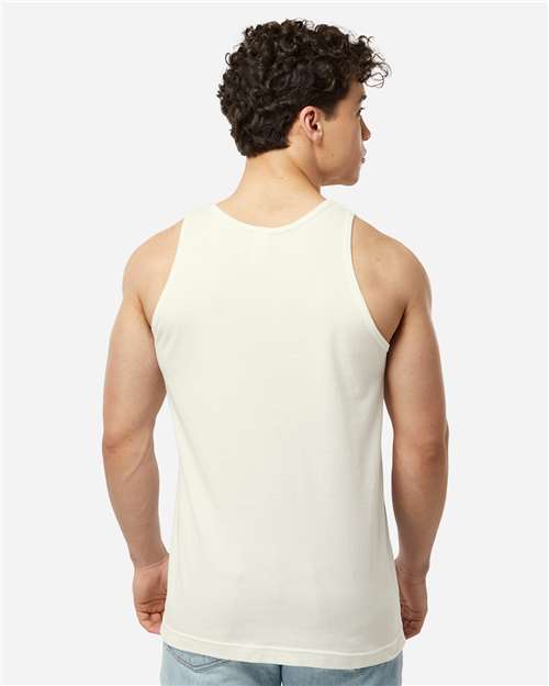 Tultex S105 Unisex Fine Jersey Tank Top - Natural - model back