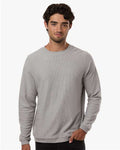 Boxercraft D02 Unisex Corded Crewneck Sweatshirt - Oxford - model front