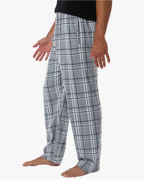 Boxercraft BM6624 Men's Harley Flannel Pants - Oxford Carnegie Plaid - model side