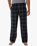 Boxercraft BM6624 Men's Harley Flannel Pants - Black Jordan Plaid - model front