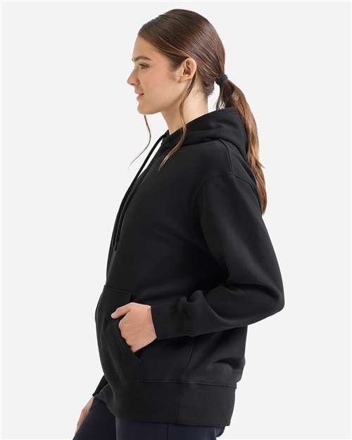 TriDri TD602 Unisex Jamie Recycled Hooded Sweatshirt - Black - model side