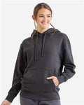 TriDri TD602 Unisex Jamie Recycled Hooded Sweatshirt - Charcoal - model front