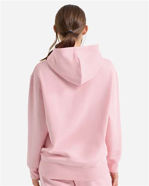 TriDri TD602 Unisex Jamie Recycled Hooded Sweatshirt - Light Pink - model back