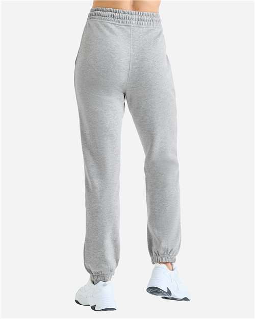 TriDri TD605 Unisex Jamie Recycled Joggers - Heather Grey - model back