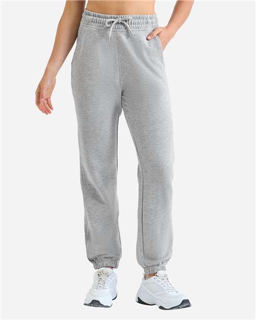 TriDri TD605 Unisex Jamie Recycled Joggers - Heather Grey - model front