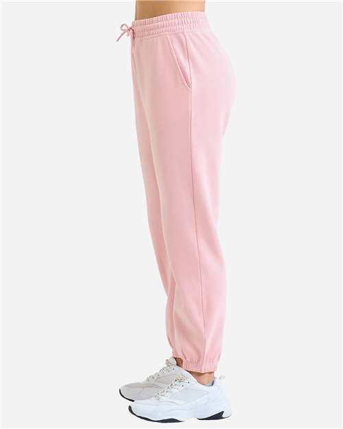 TriDri TD605 Unisex Jamie Recycled Joggers - Light Pink - model side