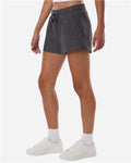 Boxercraft BW6506 Women's Ribbed Knit Shorts - Black - model side