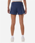Boxercraft BW6506 Women's Ribbed Knit Shorts - Navy - model back