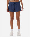 Boxercraft BW6506 Women's Ribbed Knit Shorts - Navy - model front