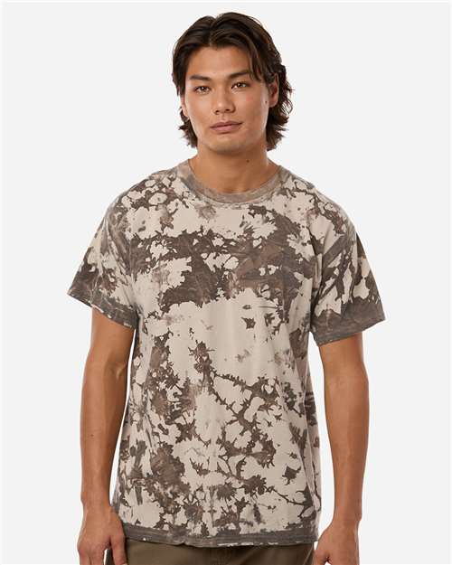 Colortone 1275 Unisex Iced T-Shirt - Iced Beige - model front