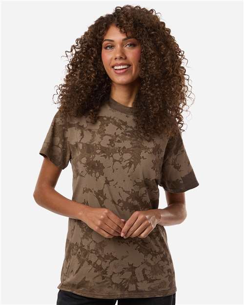 Colortone 1275 Unisex Iced T-Shirt - Iced Brown - model front