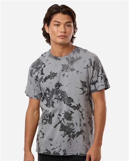 Colortone 1275 Unisex Iced T-Shirt - Iced Silver - model front