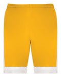 Augusta Sportswear 6889 Unisex Match-Up Basketball Shorts - Gold/ White - front