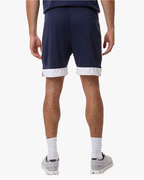 Augusta Sportswear 6889 Unisex Match-Up Basketball Shorts - Navy/ White - model back