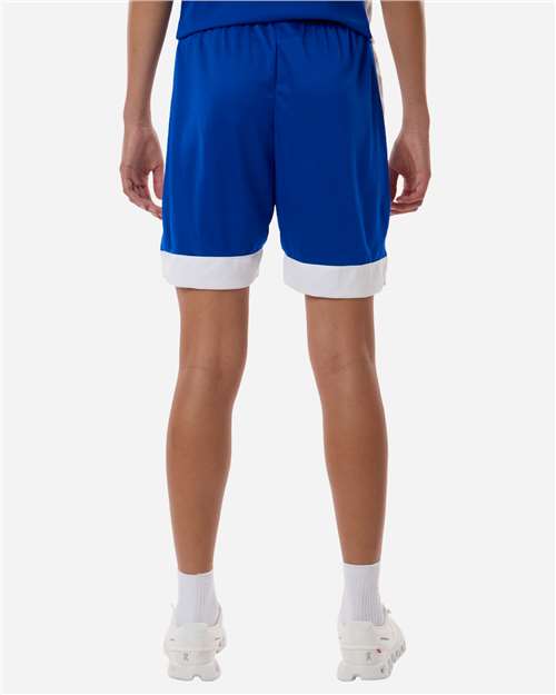 Augusta Sportswear 6889 Unisex Match-Up Basketball Shorts - Royal/ White - model back