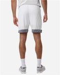 Augusta Sportswear 6889 Unisex Match-Up Basketball Shorts - White/ Graphite - model back