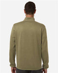 HUK H130098 Men's Coldfront+ Quarter-Zip Pullover - Overland Heather - model back