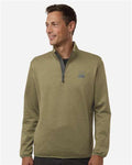 HUK H130098 Men's Coldfront+ Quarter-Zip Pullover - Overland Heather - model front