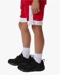 Augusta Sportswear 6890 Youth Match-Up Basketball Shorts - Scarlet/ White - model side